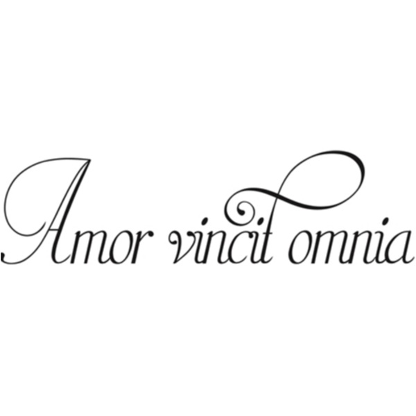 Amor vincit omnia Latin Väggord
