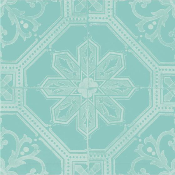 Marrakech mint botten Kakeldekor 30st