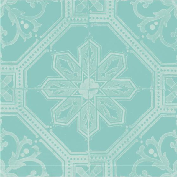 Marrakech mint botten Kakeldekor 12st