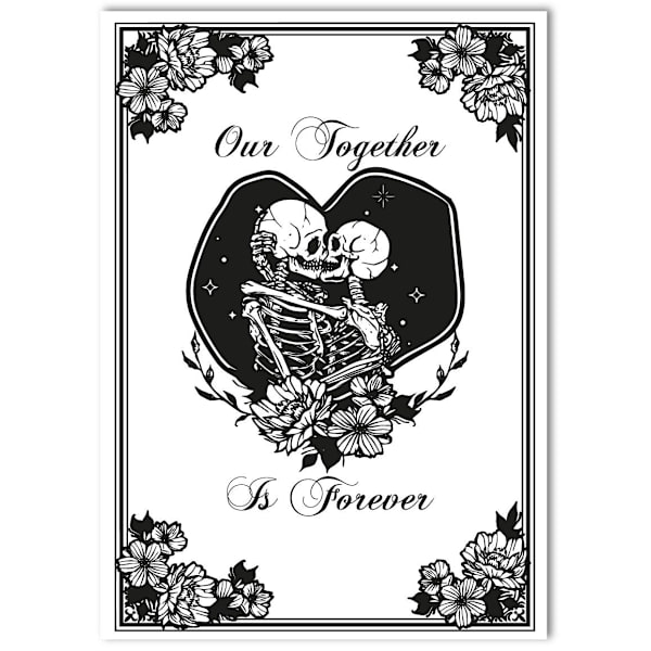Our together is forever Skelett Poster