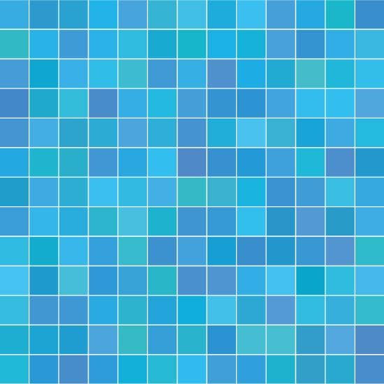 Blå Mosaik 24 st Självhäftande kakeldekor
