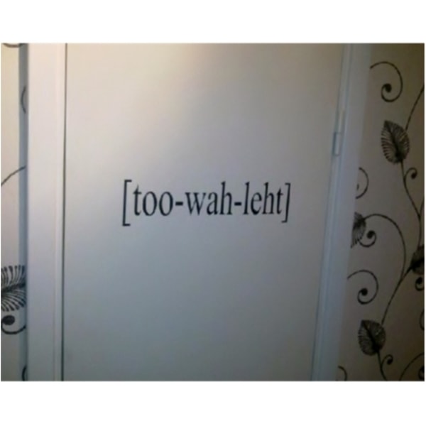 [too-wah-leht] Toalett Väggord