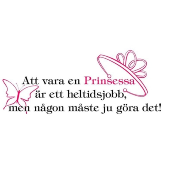 Att vara en Prinsessa Väggord Barn