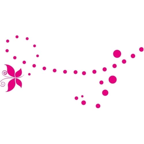 Fjärilar Rosa Bildekor BilDekal