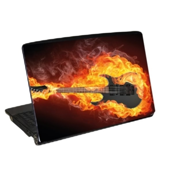 Laptopdekor Laptop skin Gitarr Flames