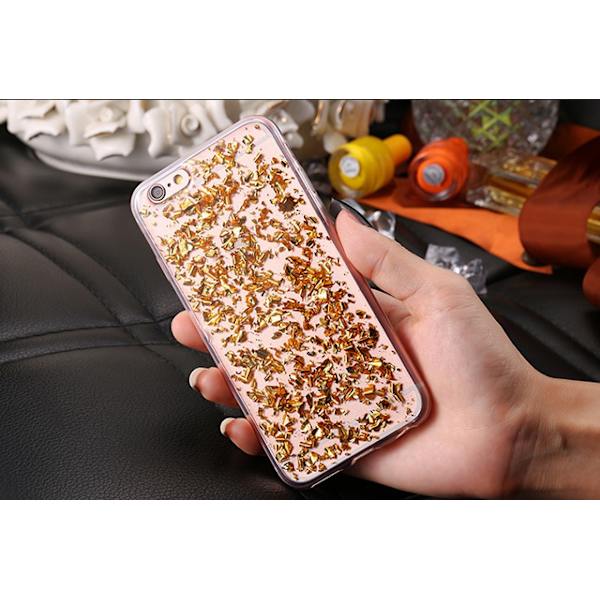 Mjukt skal Iphone 6 Guld glitter