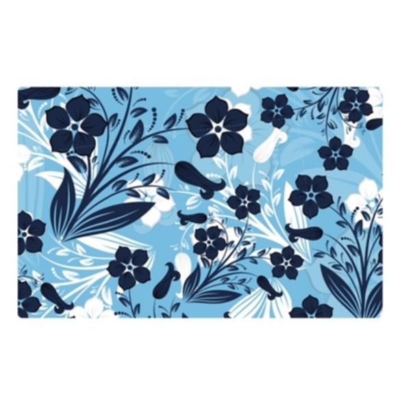 LaptopSkin Blå blommor Ekologiskt tryck