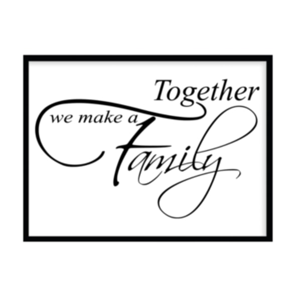 Poster Together we make a family A4