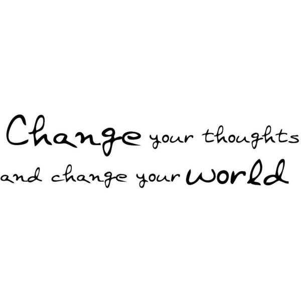 Change your thoughts... Väggord Väggdekor Dekor