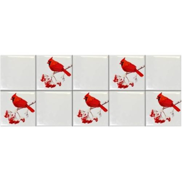 Kardinalfågel kakeldekor 30-pack