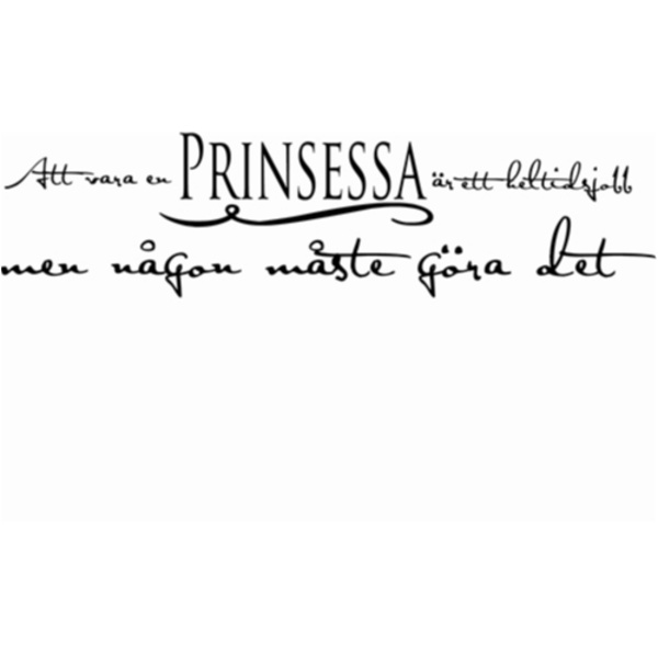 Att vara en prinsessa Väggord Barn