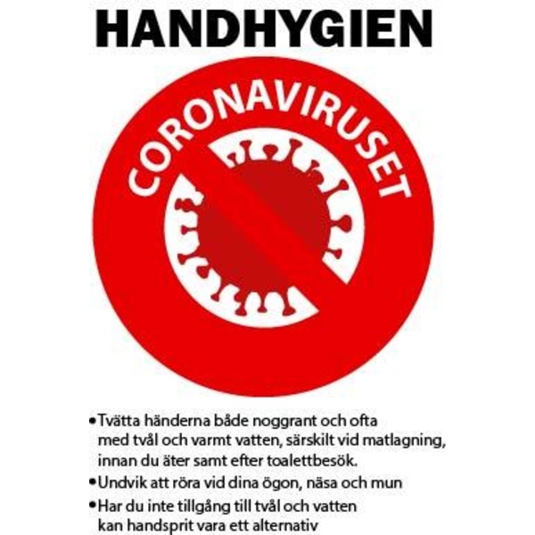 Handhygien Corona Kakeldekor Väggtext Väggord Väggdekor
