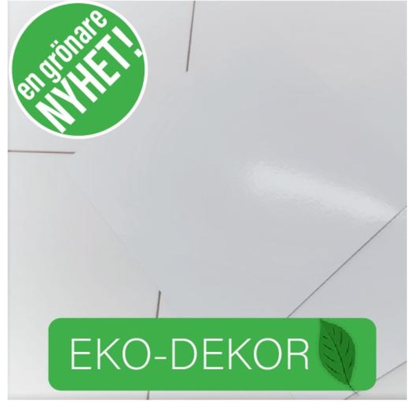 PVC-fri Kakeldekor 30-pack Vit, blank, 15x15 cm