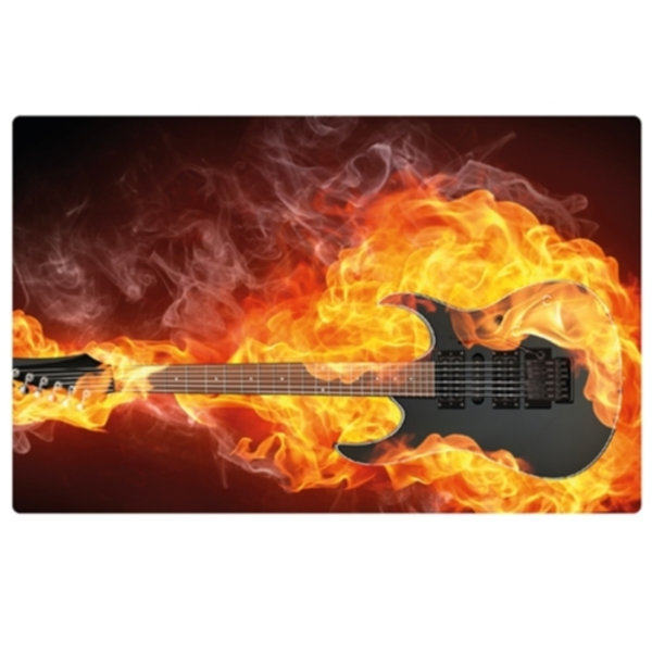 Laptopdekor Laptop skin Gitarr Flames