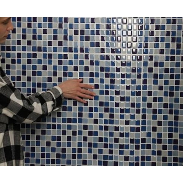 Mörk marmor mosaik Självhäftande 3D-dekor
