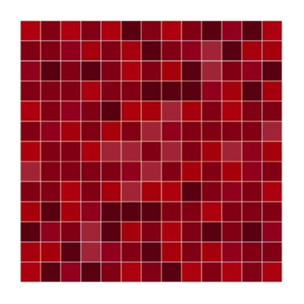 Röd mosaik Kakeldekor Självhäftande 24-pack