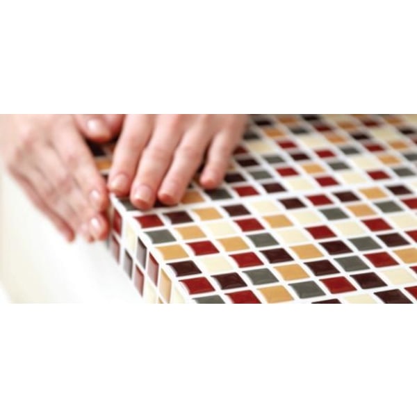 Mörk marmor mosaik Självhäftande 3D-dekor
