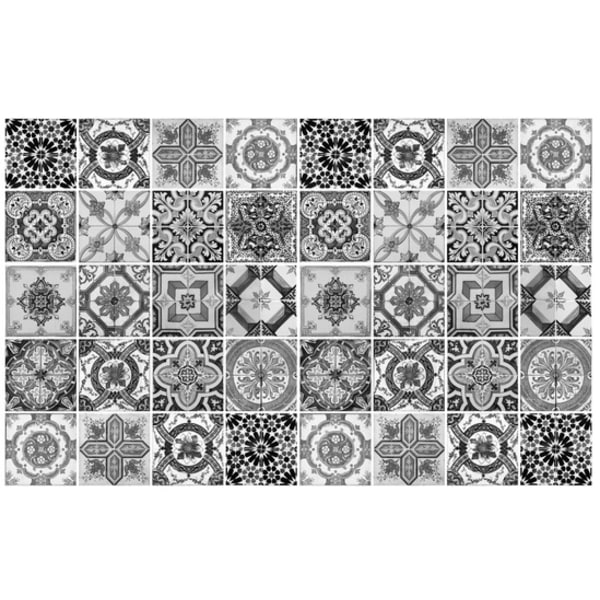 Marrakech dekorplast självhäftande vinyl blank Svart/Vit c192 | 600 | Fyndiq