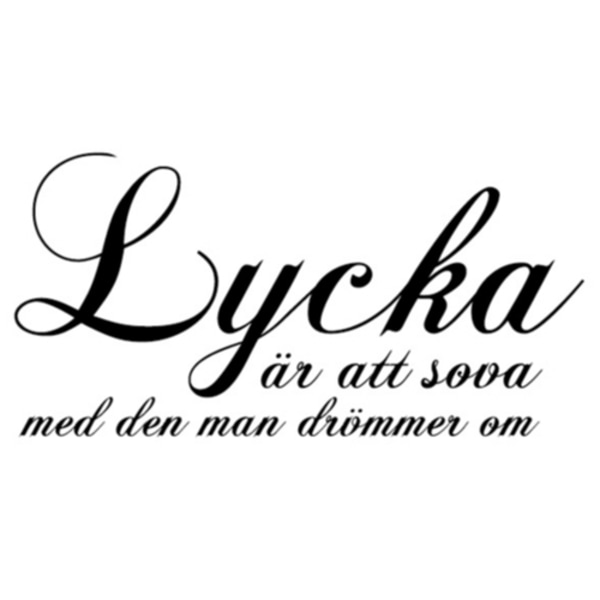 Lycka är att sova