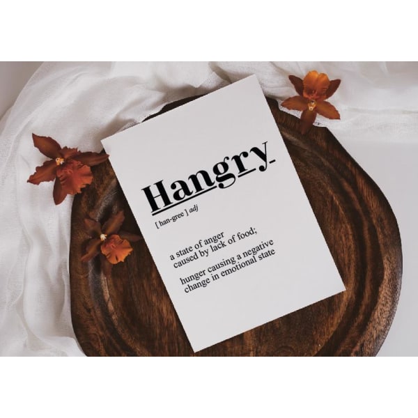 Hangry poster a4 rolig poster