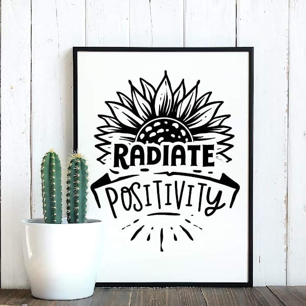 Radiate positivity Poster