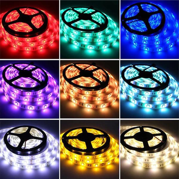 Ledslinga för RGB + Vit Fjärrkontroll LED 1 meter TV