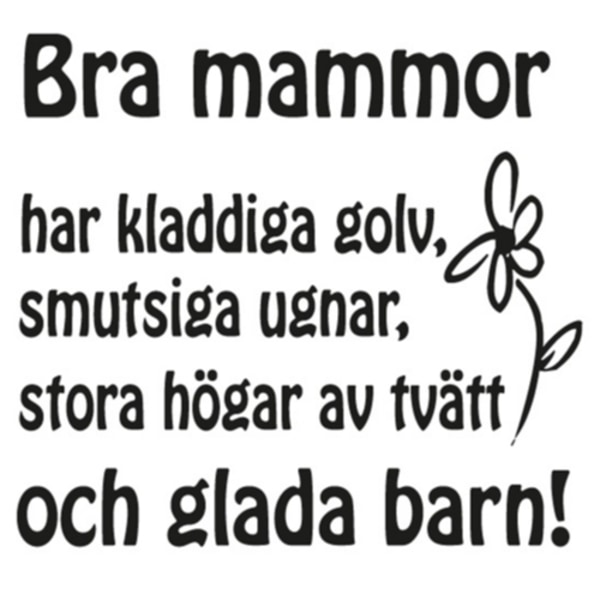 Bra mammor... Väggord