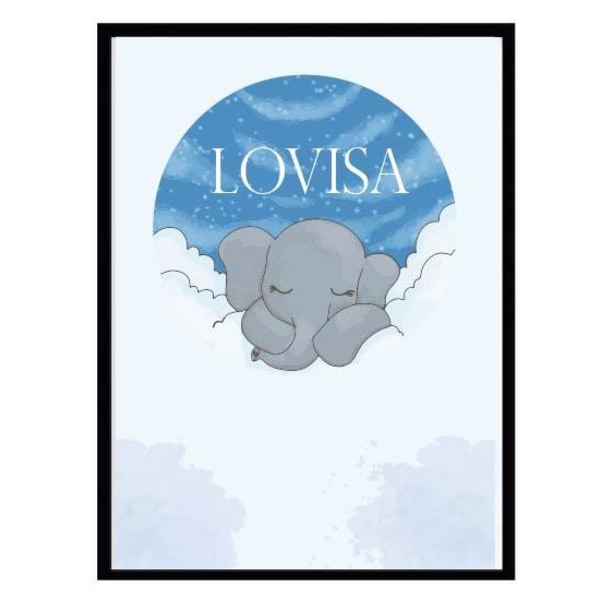 Poster namn Lovisa Elefant Barn