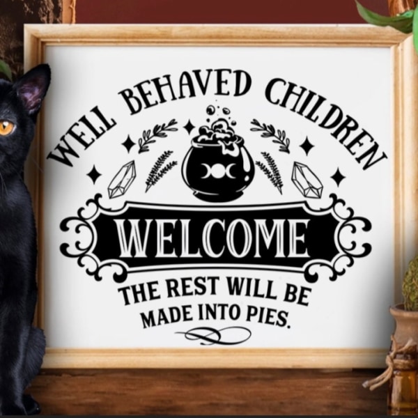 Well behaved children welcome Poster Halloween