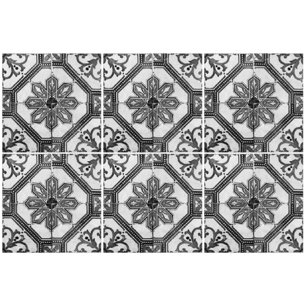 Marrakech (version 10) 12-pack Kakeldekor Gråskala