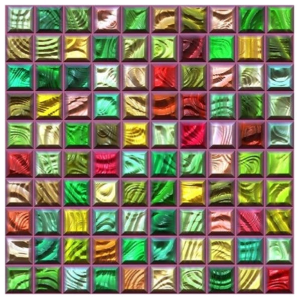 12-pack Mosaik Lyster Självhäftande kakeldekor