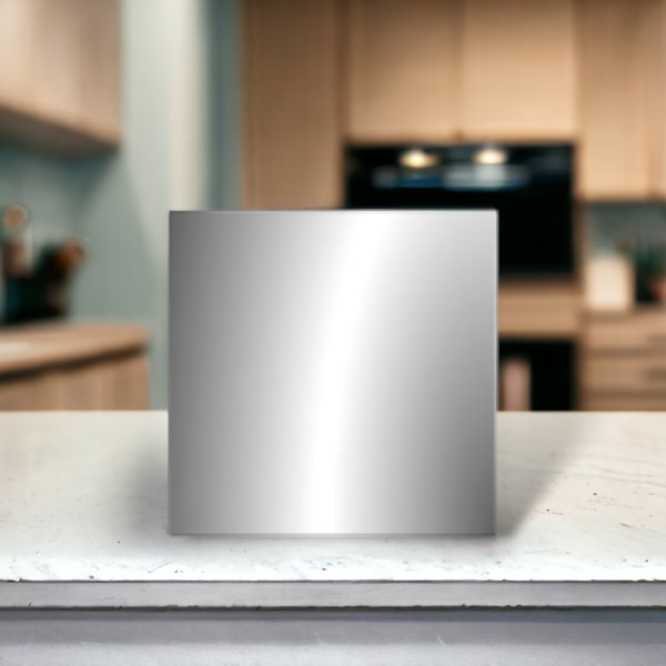 Kakeldekor 12-pack Silver, blank, 14,8x14,8 cm
