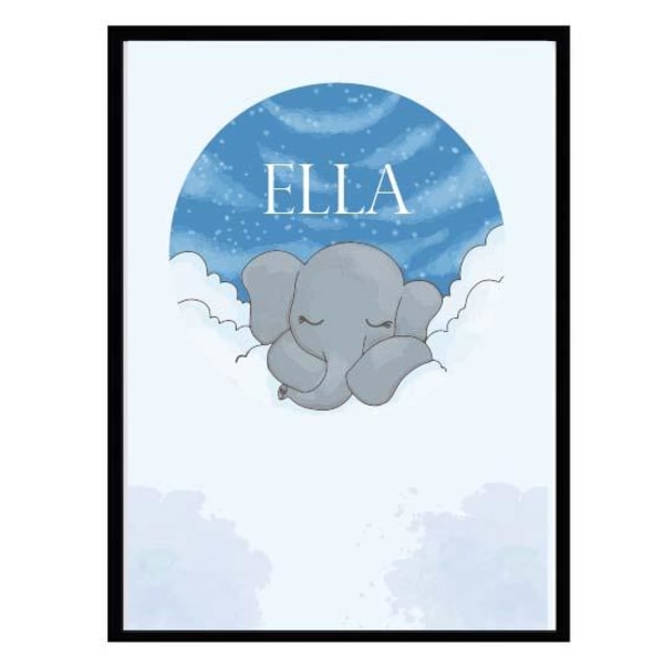 Poster namn Ella Elefant Barn