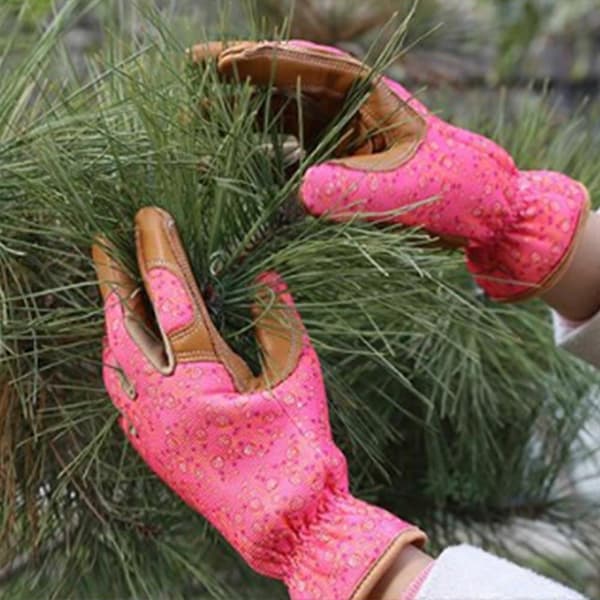 Keystone Thumb joustavat puutarhahanskat (Peng) pink