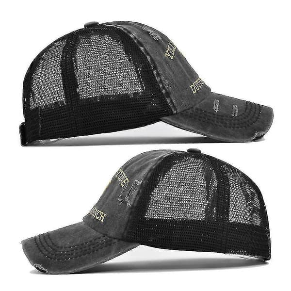 Yellowstone Dutton Ranch Basebollkeps Justerbar Broderad Keps (Peng)