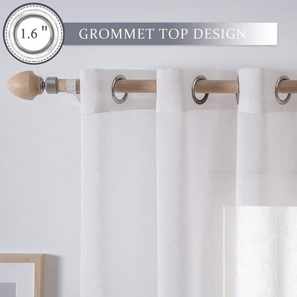 Pitsiverhot - Moderni - 2 paneelia - 140x262cm - Harmaa - Raidat (Pe)