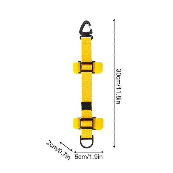 Justerbar förlängningsrem för utomhusryggsäck, fästrem för ryggsäck (Peng) Yellow