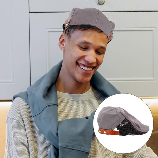 Kockmössa Servitör Basker Keps Ventilerande Matserveringsmössa Arbetsmössa Kocktillbehör (Peng)