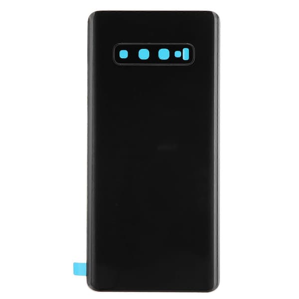 Mobiltelefon bagside glascover og ydre glaspanel udskiftning til S10+Plus (Sort) (Peng)