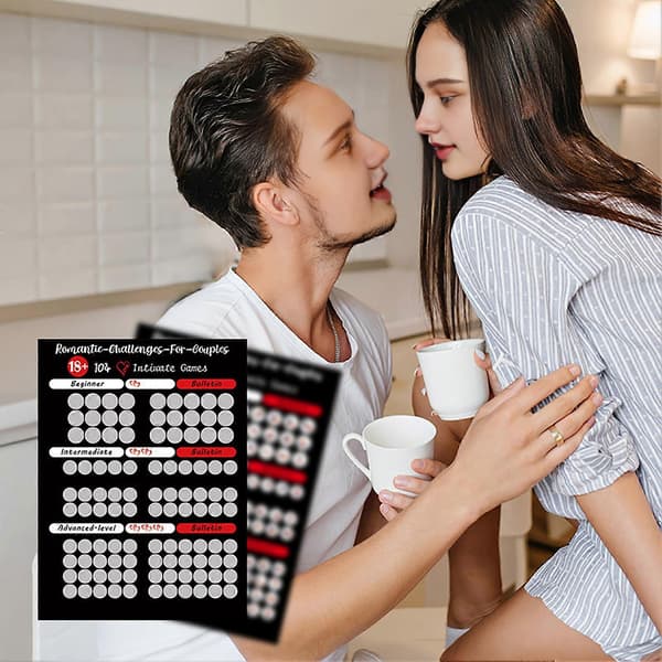 Love Games Skrabeplakat - 100 Date Night-udfordringer - for par (Peng) Black