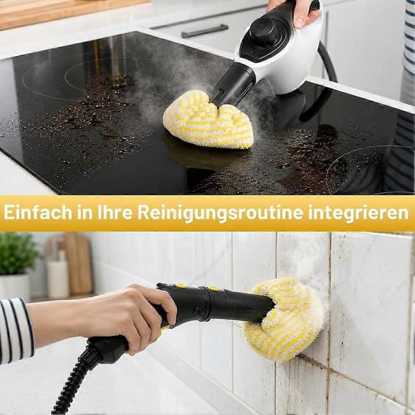 Set med 14 moppöverdrag för Kärcher SC 2/3/4/5 EasyFix ångtvätt, golvdukar & handmunstycksöverdrag, mikrofiberdukar (Peng)