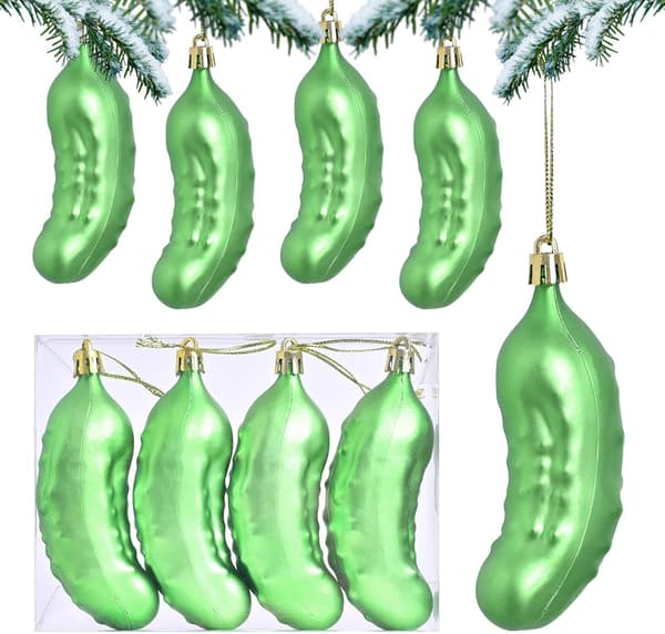 Julgurka ornament, set om 4 (Pe)