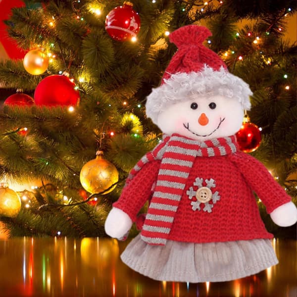 Juldekoration docka bordsdekoration söt julfigur (pingvin) Snowman