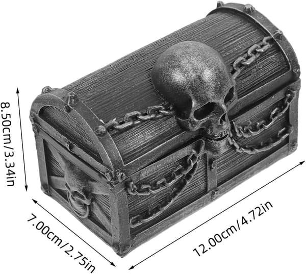 Lille harpiks cremefarvet æske 5cm x 3.5cm x 2.5cm (Pe)