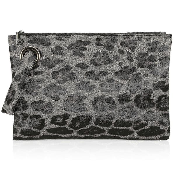 Leopardmönstrad handväska mode trendig handväska leopard trendig kuvertväska brun leopardmönster (Peng)