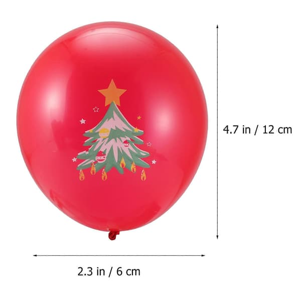 Juleballoner assorterede farver latexballoner til dekoration 35 stk. sæt (Peng)