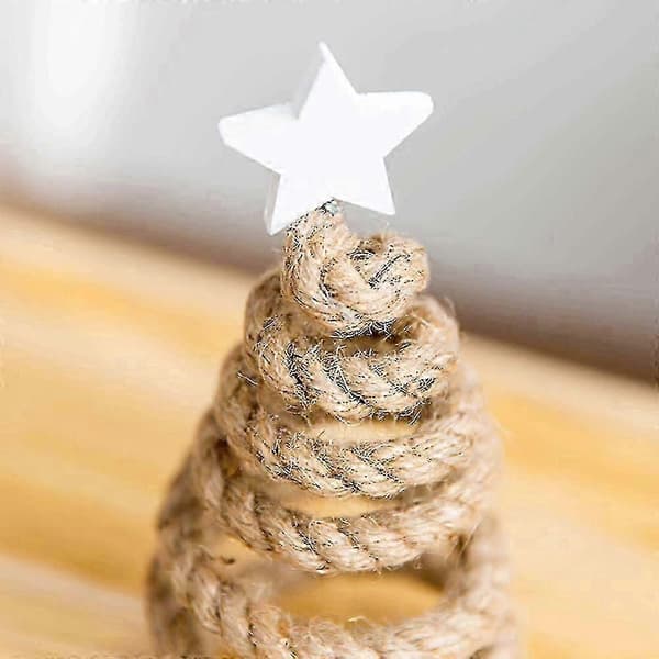 Mini julgransprydnad hållbar juldekoration julpynt festlig dekor (Peng) Grey Bead