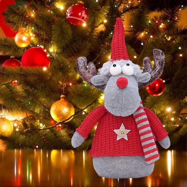Juldekoration docka bordsdekoration söt julfigur (pingvin) Reindeer