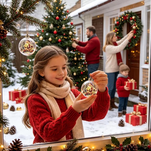 LED-julgranskulor med belysning - Blandade storlekar (Pe)