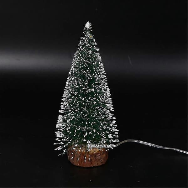 Juldekoration bordsdekoration med LED-lampor minijulgran (Peng) 25cm